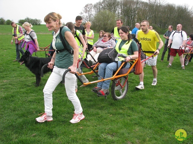 randonnée sportive avec joëlettes, Eghezée, 2014